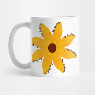 keep breathing flower Mug